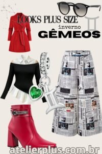 Looks Plus size para o signo de gemeos look plus size gêmeos