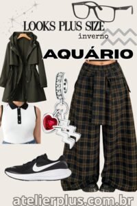 Looks Plus size para o signo de aquário look plus size aquario